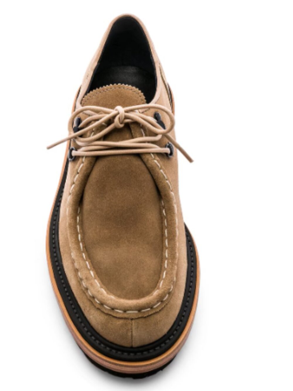 Sacai Suede Hybrid Sole Shoes Beige EU 43